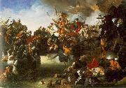 Johann Peter Krafft Zrinyi's Charge from the Fortress of Szigetvar oil painting artist